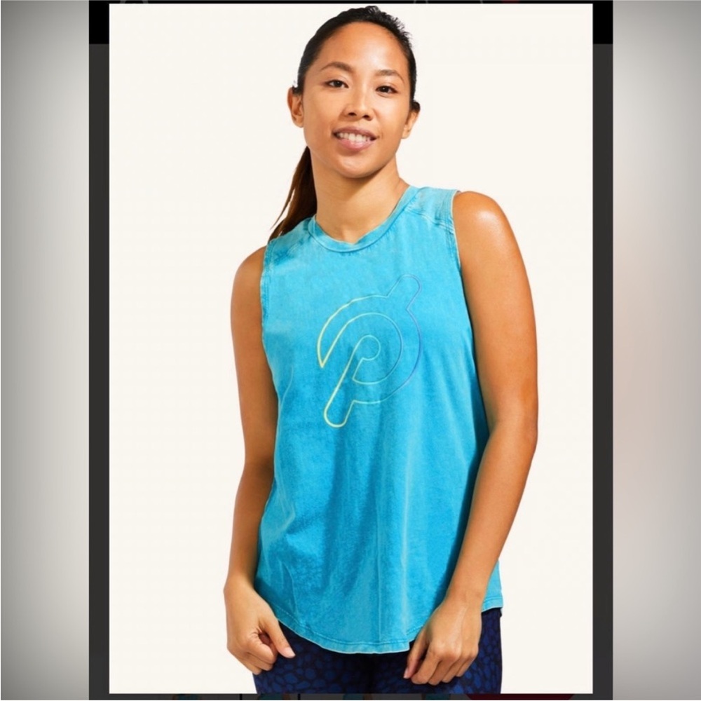 NEW Peloton Women's Vibrant Blue Muscle Tee NWT Size Small